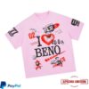 kenny Benowrld Merch Store Beno Ilovebeno Heavyweight Pink Heather Teea