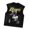 kenny Benowrld Merch Store Beno Junkie Black Sun Faded Heavy Sleeveless Teea