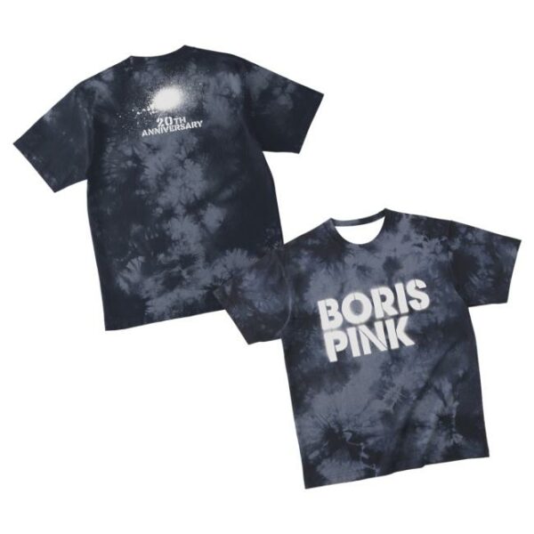 Borisheavyrocks Merch Store Pink 20Th Anniversary T-Shirt Tie-Dye Black