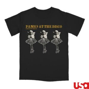 Panicatthedisco Store Merch Black Ballerina Angel Tee