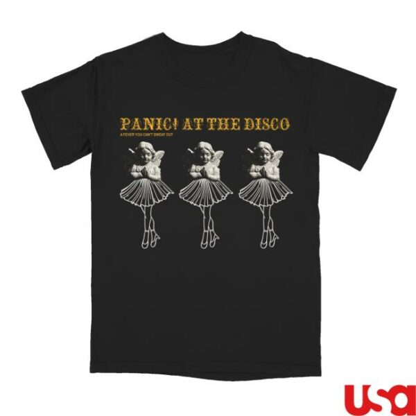 Panicatthedisco Store Merch Black Ballerina Angel Tee