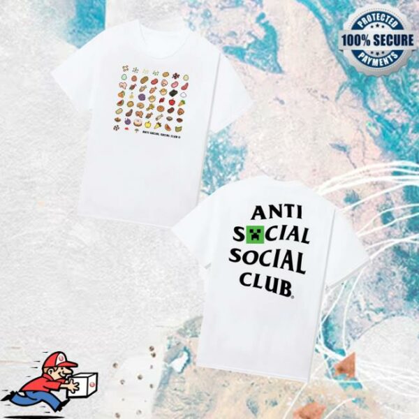 Antisocialsocialclub Merch Store Assc X Minecraft Food Tee