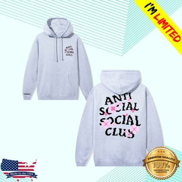 Antisocialsocialclub Merch Store Assc X Minecraft Cherry Blossom Hoodie