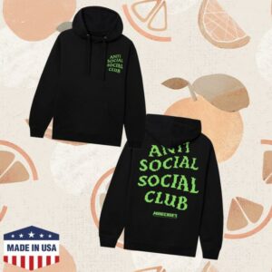 Antisocialsocialclub Merch Store Assc X Minecraft Pixel Logo Hoodie
