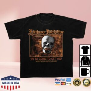 Fantasy Initiative Merch Store Flaming Skull Tee
