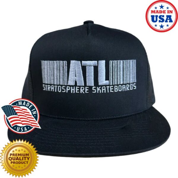 Stratosphere Skateboards Store Merch Stratosphere Barcode Mesh Trucker Hat
