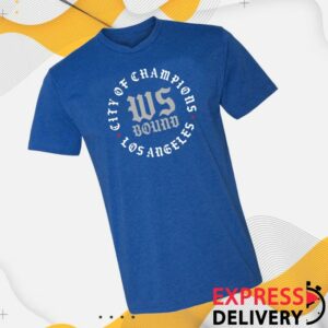 Pantone 294 Store Merch World Series Bound City Of Champions Royal Blue Tee