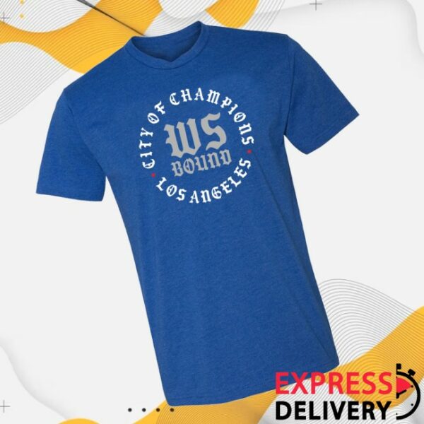 Pantone 294 Store Merch World Series Bound City Of Champions Royal Blue Tee