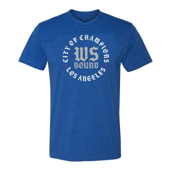 Pantone 294 Store Merch World Series Bound City Of Champions Royal Blue Tee