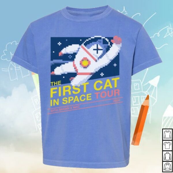 The First Cat In Space Store Merch Tour Shirt