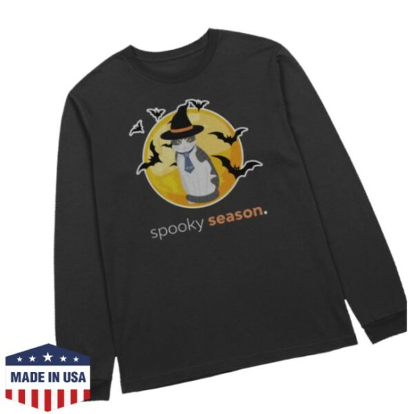 Encore Vet Store Merch Spooky Season Cat Long Sleeve Tee