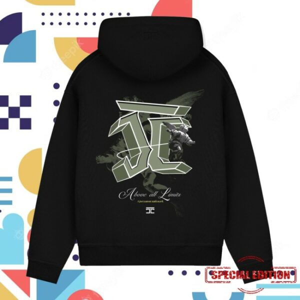 Jorcustom Store Merch Above All Limits Fleece Oversized Black Hoodie
