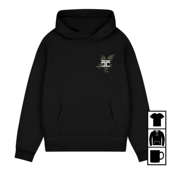 Jorcustom Store Merch Above All Limits Fleece Oversized Black Hoodie