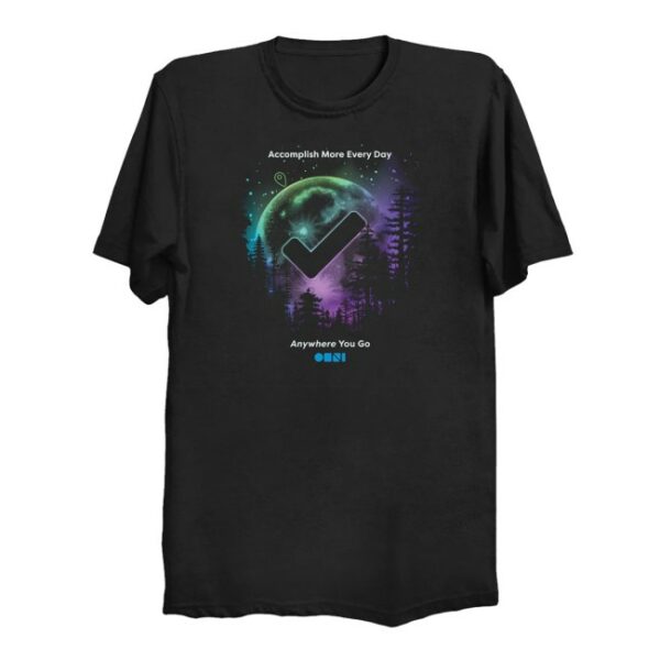 The Omni Group Merch Store Omnifocus 4 Anywhere You Go T-Shirt