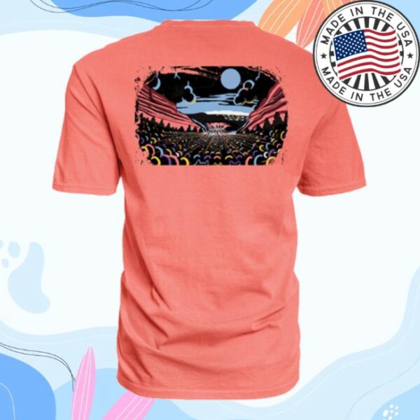 Red Rocks Gift Shop Store Merch Red Rocks Raccoon Concert T-Shirt