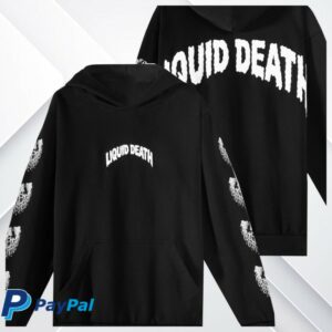 Liquid Death Store Merch Classic Death Hoodie