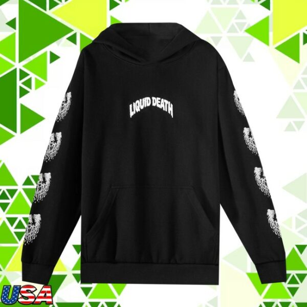 Liquid Death Store Merch Classic Death Hoodie