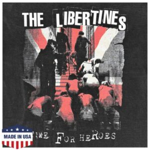 Official Merchandise Store Merch The Libertines – Time For Heroes – Black Vintage T-Shirt