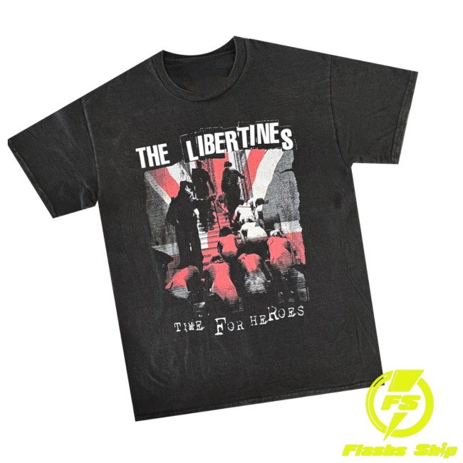 kenny official merchandise store store merch the libertines time for heroes black vintage t shirt weq