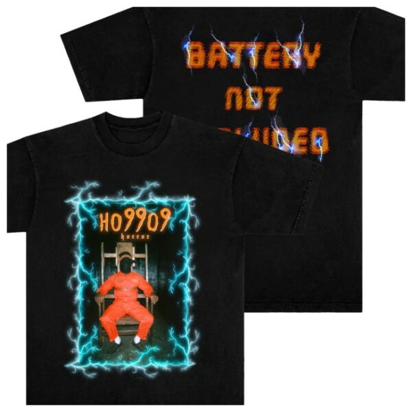 Ho99o9 Store Merch Battery Not Included Black Tee