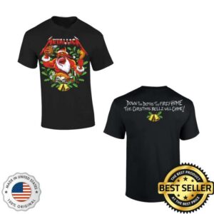 Metallica Store Merch Xmas Bells Black T-Shirt