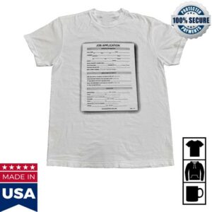 Cryingintheclub Merch Store Scary Job Application Shirt