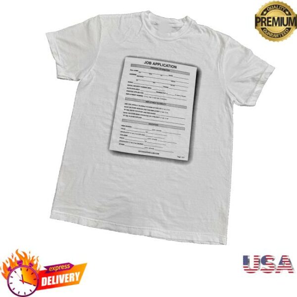 Cryingintheclub Merch Store Scary Job Application Shirt
