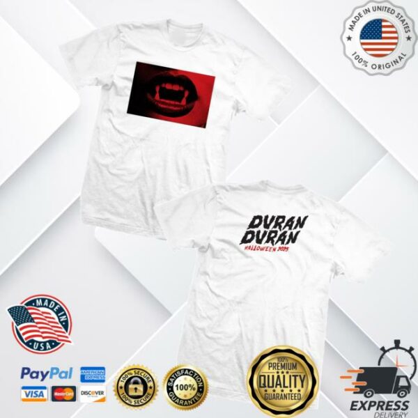 Duran Duran Official Store New White Halloween Mouth T Shirt