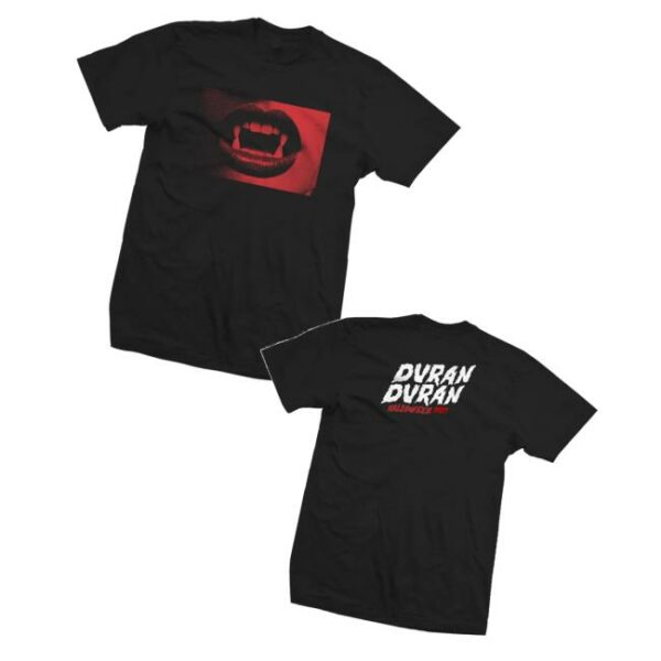 Duran Duran Official Store New Black Halloween Mouth T Shirt