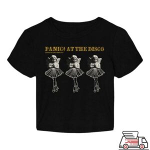 Panic At The Disco Merch Store Angel Ballerina Crop Tee