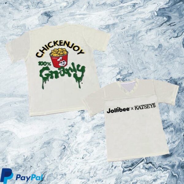 Katseye Jollibee Merch Store Chickenjoy 100% Gnarly Jersey Tee