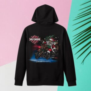 Harley-Davidson Store Merch Rockin’ Santa Pullover Hoodie