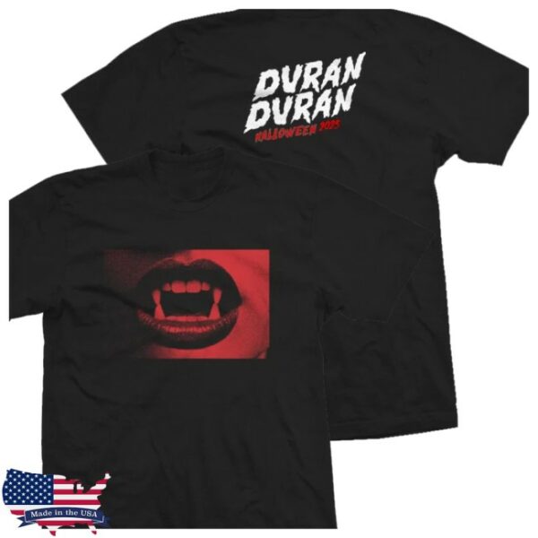 Duran Duran Official Store Merch Black Halloween Mouth T