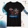 kenny harley davidson store merch womens rockin santa short sleeve crew tee