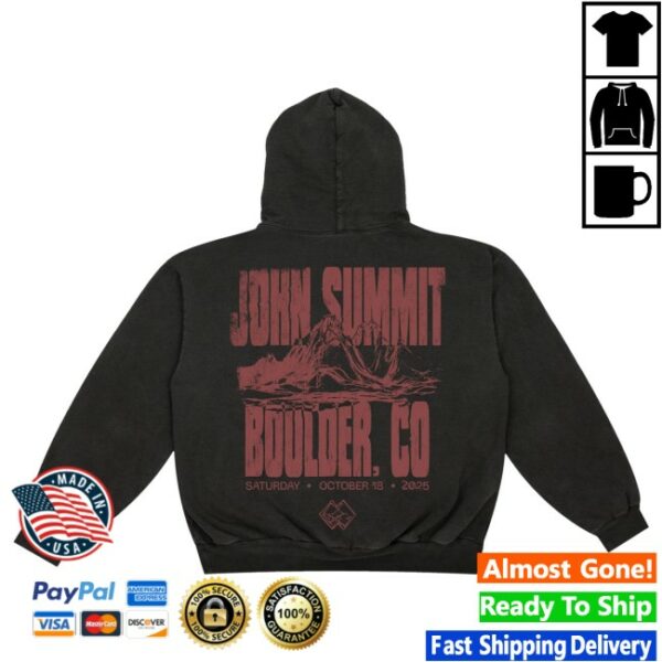 John Summit Merch Store John Summit Boulder Hoodie