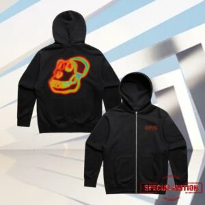 Bored Ape Yacht Club Merch Store Ape Heatmap Zip Hoodie