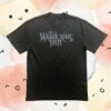 kenny the wandering inn store merch faded logo drop shoulder tee