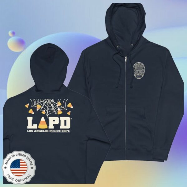 The Lapd Store Merch Lapd Candy Corn Logo Zip-Up Hoodie