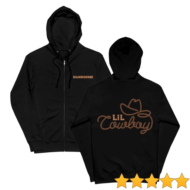 Handsome Pod Store Merch Lil Cowboy Zip Hoodie Handsome Pod Store Merch Lil Cowboy Zip Hoodie