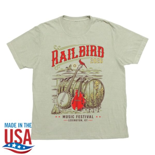 Railbirdfest Store Merch Barrel Lineup Tee