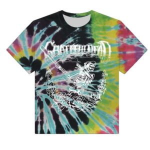 Grateful Dead Merch Store Baseball Skelly Tie-Dye T-Shirt
