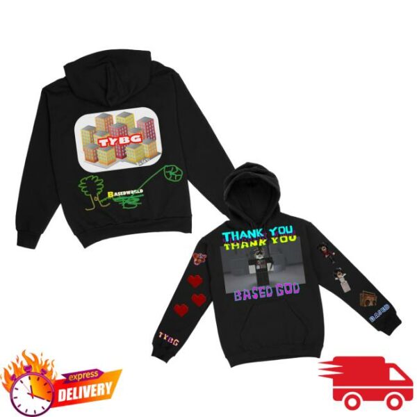 Basedworld Merch Store Lil B Blox Based Hoodie