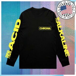 Bicep Music Merch Store Acid Chroma Longsleeve Tee Black