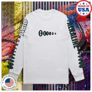 Bicep Music Merch Store Alkaline Chroma Longsleeve Tee White