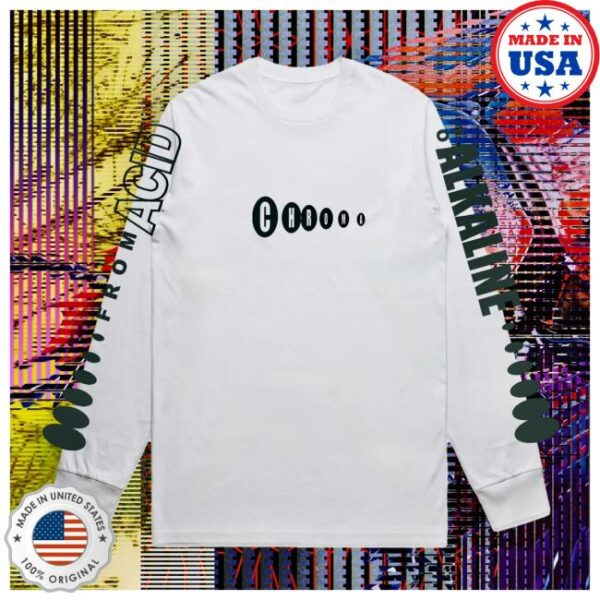 Bicep Music Merch Store Alkaline Chroma Longsleeve Tee White