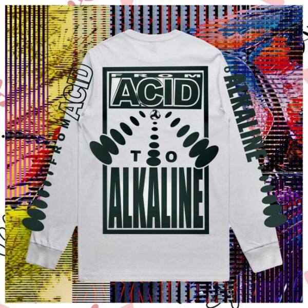 Bicep Music Merch Store Alkaline Chroma Longsleeve Tee White
