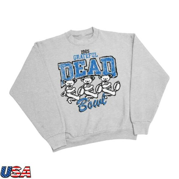 Grateful Dead Store Merch Bear Football Crewneck