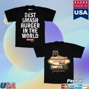 The Marathon Clothing Merch Store Marathon Burger X Complexcon Las Vegas T-Shirt – Black