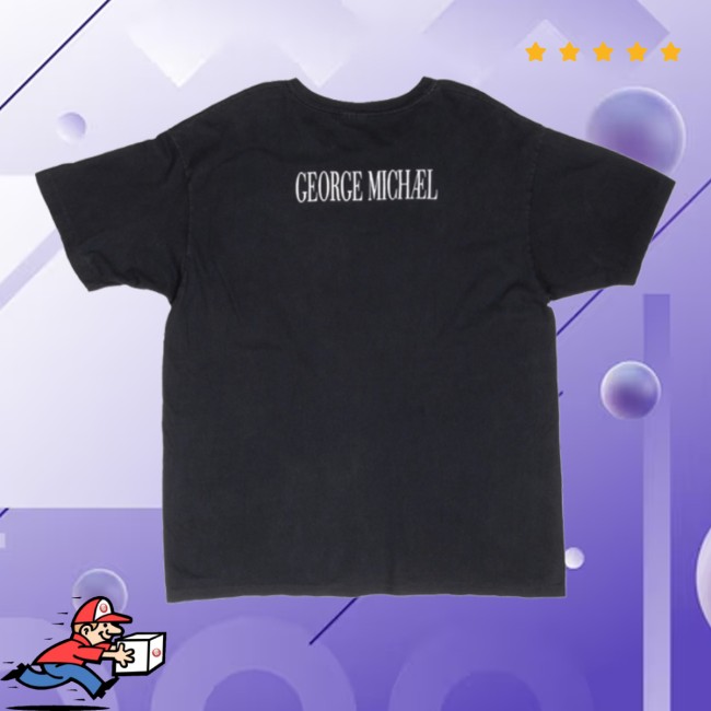 kenny Vintage Rare Usa Store Merch Vintage George Michael 1991 Black Tee 43