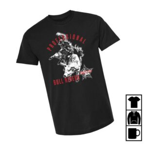 Pbr Shop Store Merch Arched Silhouette Rider Black T-Shirt